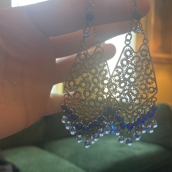 💙Vintage gold dangle earrings💙 - Picture 14 of 17